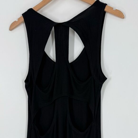 Fabletics Claudia Back Cutout Maxi Dress in Black | Medium - Picture 5 of 8